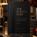 2027 ADHD HERO Planner The Focus Edit black and brass square product thumbnail