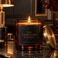 The Command Candle amber glass and brushed brass square product thumbnail