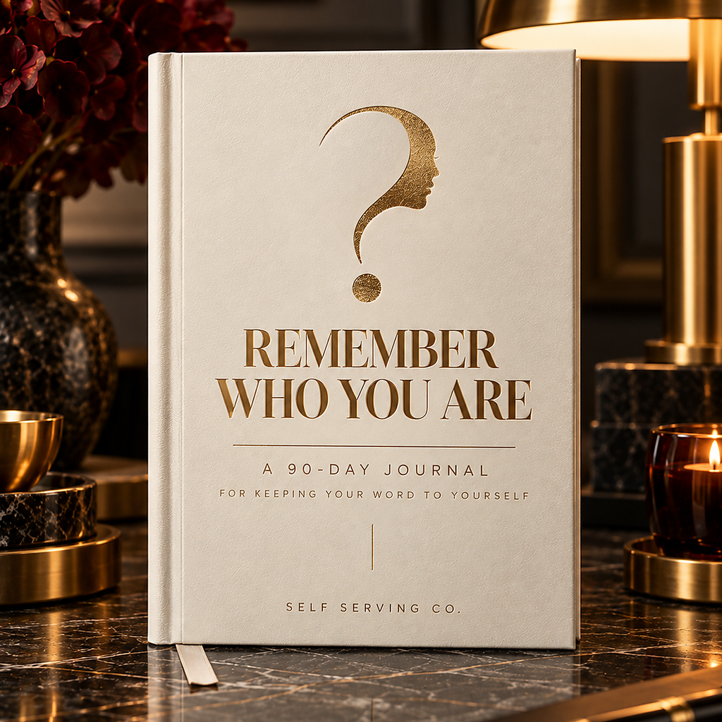 Remember Who You Are 90-Day Journal ivory and gold square product thumbnail